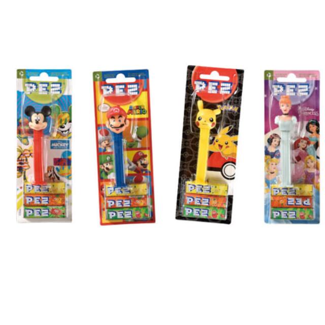 楽天3時のおやつ【PEZ ポケモン ／ スーパーマリオ ／ ディズニー ／ ディズニープリンセス 25.5g】☆まとめ買いなら送料無料！☆ 世界中にコレクターも多い、大人気のキャラクターラムネ 雑貨 おしゃれ ハンガリー産 ポケモン POKEMON マリオ 任天堂 Nintendo ディズニー disney