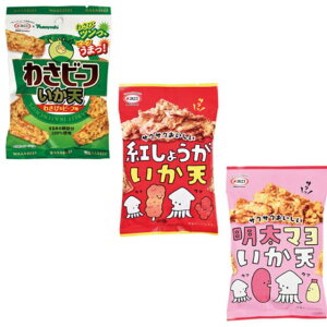 まとめ買い(5袋)【マルエス いか天シリーズ 5袋】( 紅しょうが / 明太マヨ / わさビーフ )