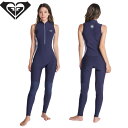 【送料無料】 ROXY 2mm フロントジップ ロングジョン