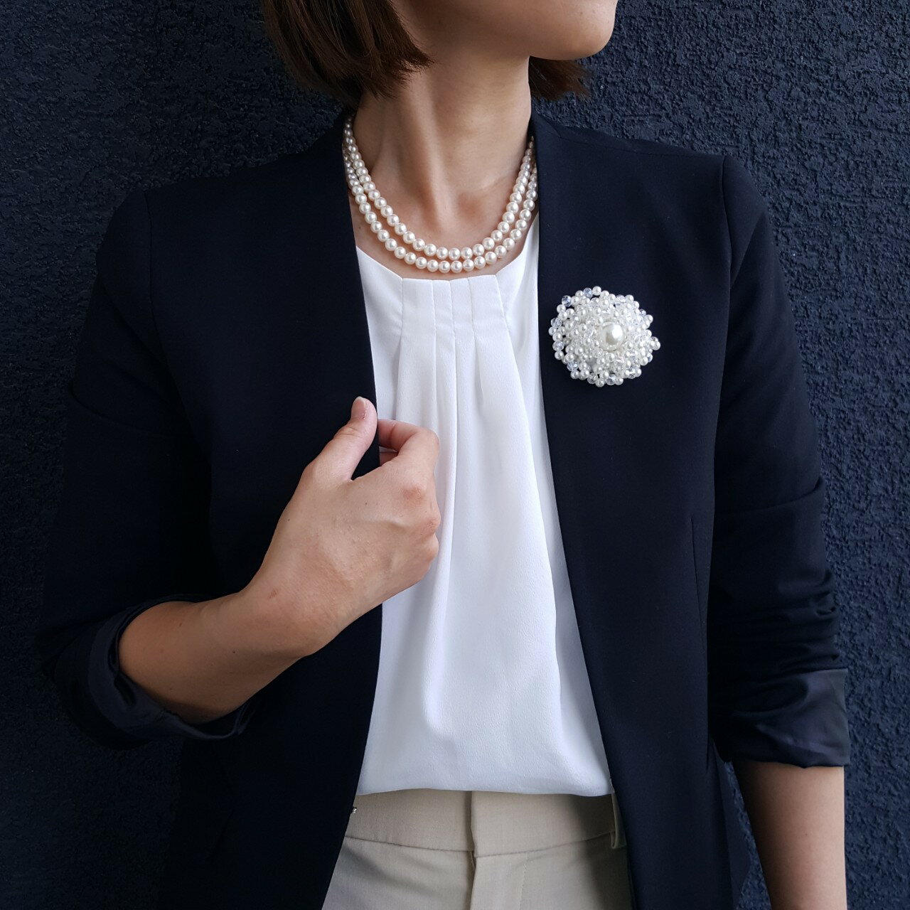1個 販売 マグネット式 コサージュ ブローチ 入学式 卒業式 フォーマル 結婚式 服...