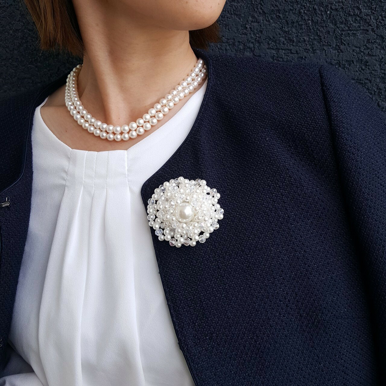 1個 販売 マグネット式 コサージュ ブローチ 入学式 卒業式 フォーマル 結婚式 服...