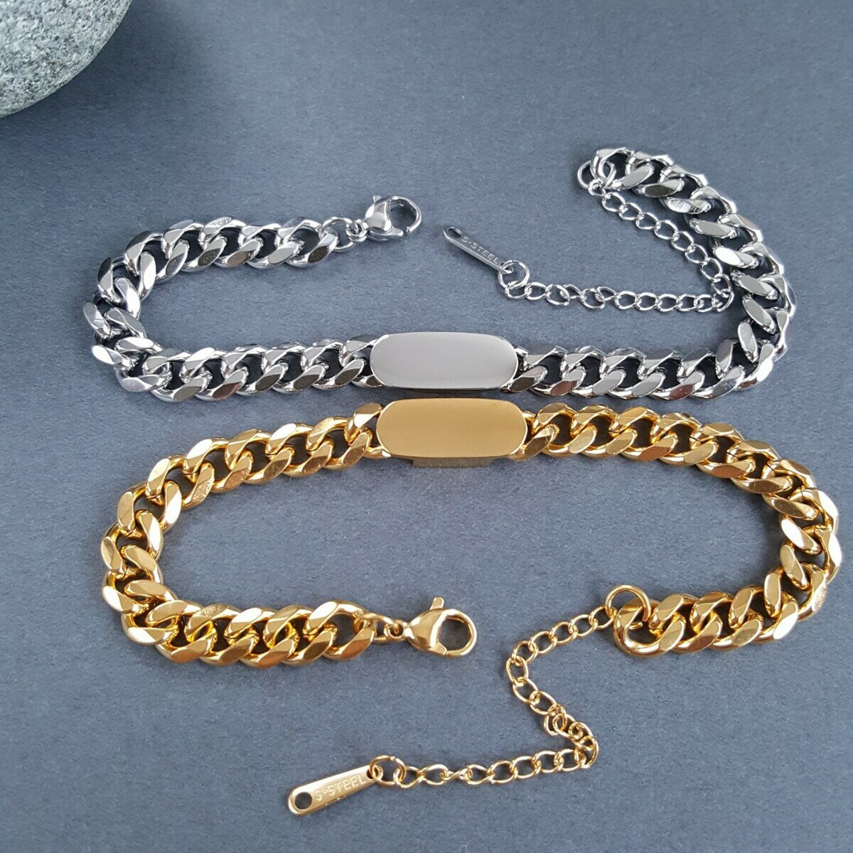 ステンレス製 喜平 ブレスレット ゴールド シルバー サージカルステレンス sus304 24KGP 本ロジウムメッキ ニッケルフリー シンプル ギフト おしゃ...