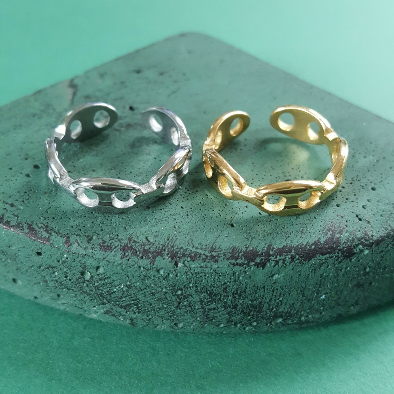 オールステンレス アンカー デザインリング 1個販売 サージカルステンレス リング 金属アレルギー対応 ..