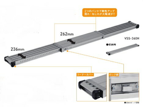 法人様限定ですアルインコ伸縮式足場板VSS-270H代引き不可商品です。沖縄・離島は別途運賃かかります。