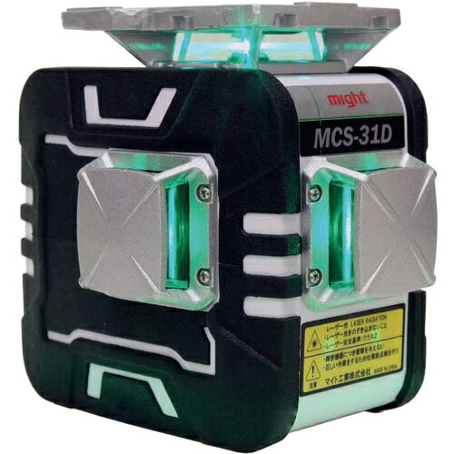 Rakuten - マイト工業1光源360度コーンプリズム　ダイレクトグリーンレーザー墨出し器MCS-31D沖縄・離島は別途運賃かかります代引不可