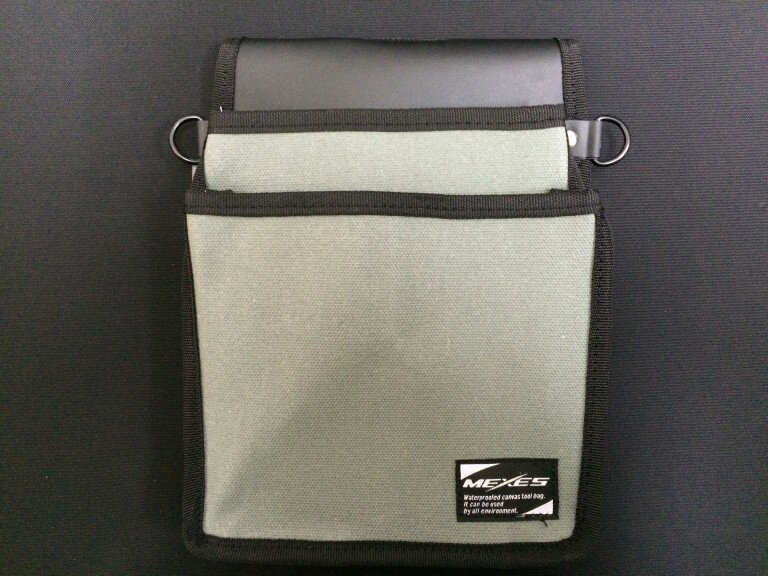 メクセスキャンバス帆布腰袋　M　グレーCMX-03G