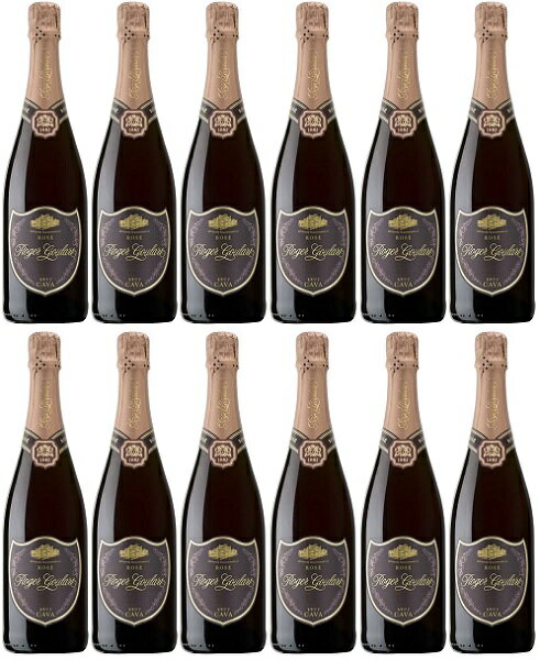 楽天リカーズ　スリーライン《12本セット》ロジャーグラート　カバ ロゼ・ブリュット 750ml 12度 MW【誕生日プレゼント ワイン お酒 宅飲み お祝い お中元 ギフト お歳暮　スパークリングワイン　スペイン】