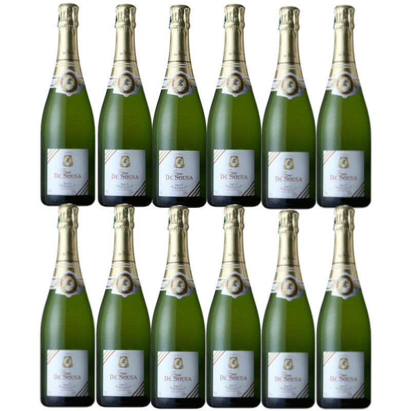 《12本セット》ゾエミ・ド・スーザ　ブリュット・メルヴェイユ　750ml 12.5度 MW【誕生日プレゼント ワイン お酒 宅飲み お祝い お中元 ギフト お歳暮 シャンパーニュ フランス】