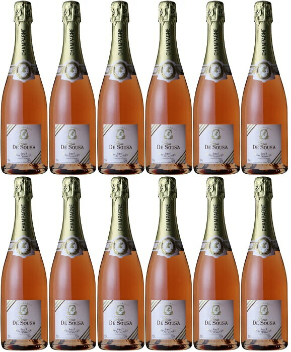 《12本セット》ゾエミ・ド・スーザ　ロゼ・ブリュット ディスタンゲ　750ml 12.5度 MW【誕生日プレゼント ワイン お酒 宅飲み お祝い お中元 ギフト お歳暮 シャンパーニュ フランス】