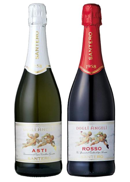 ★飲み比べ2本セット★サンテロ 天使シリーズ アスティ/ロッソ 7.5度 各750ml MO 【果実酒】