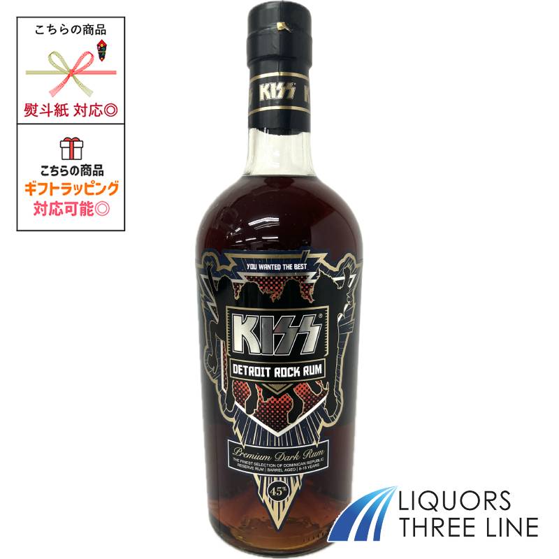 KISS キッス デトロイト ロック ラム 45度 700ml RS【スピリッツ】