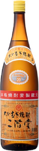 二階堂 20度 1800ml 大分 麦焼酎 K【誕生日プレゼント お酒 焼酎 宅飲み お祝い お中元 ギフト お歳暮 お正月 乙類 麦焼酎】