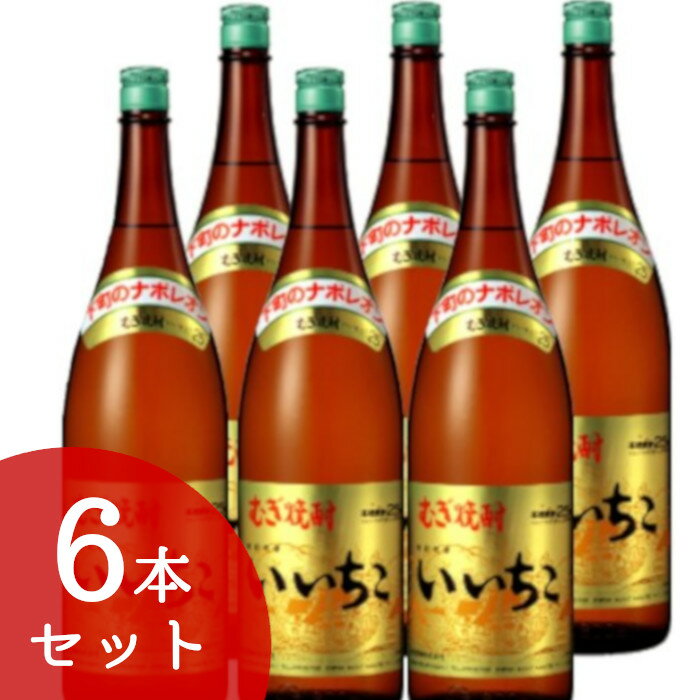 楽天リカーズ　スリーライン【6本セット】いいちこ 25％ 1800ml 1.8L【誕生日 お酒 焼酎 宅飲み お祝い お中元 ギフト お歳暮 お正月 乙類 麦焼酎】
