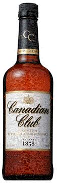 CANADIAN CLUB 1858年創業のカナディアン・ウイスキーを代表する銘柄。 6年熟成の軽く華やかな味わいです。