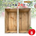りんごの木箱 2個セット ランクB