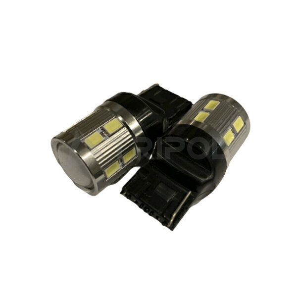 Rakuten - LED T20バルブ ホワイト（12SMD＋3W シングル）2個セット