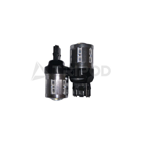 Rakuten - 12SMD＋3W　T20バルブ　アンバー（シングル）　2個セット