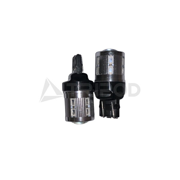Rakuten - 12SMD＋3W　T20バルブ　レッド（ダブル）2個セット