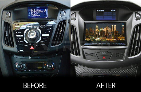 【PAC JAPAN | FDFCUS+HSWset】13y〜 FORD NEW FOCUS 2DIN取付キット（ハザードロックSW付き）