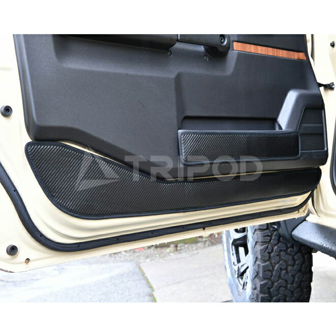 CO-CDK-64　カーボン調ドアキックガード for スズキ ジムニー JB64/JB74