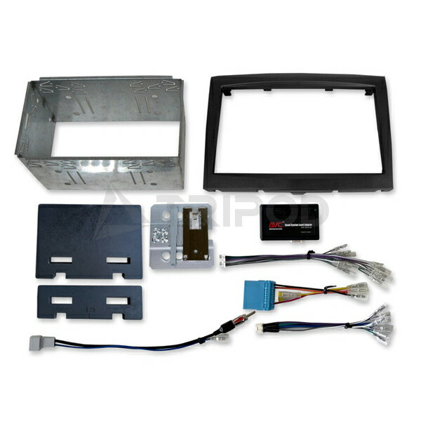 AVC2D997BHD ポルシェ 911(997)/ボクスター(987)/ ケイマン(987) 2DIN取付KIT ブラック HDDナビ装着車