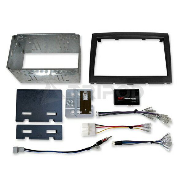AVC2D997BSD ポルシェ 911(997)/ボクスター(987)/ ケイマン(987) 2DIN取付KIT ブラック SDナビ装着車