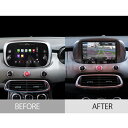 F500X-03BK2-CAN フィアット 500X 2DINナビ取付キット7インチUconnect搭載車 (USBx2・AUXなし タイプ)