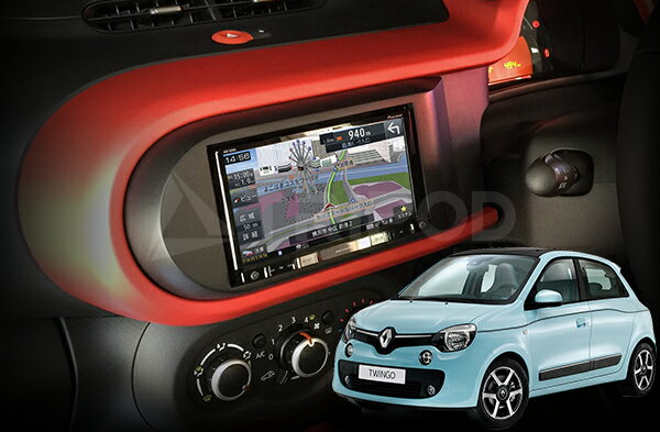 TWG-2DBSR RENAULT/��Ρ� TWINGO/�ȥ����� 2DIN�ʥӼ��ե��å� �ʴʰײù������ס�