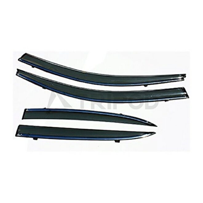 11y- レクサス CT ドアバイザー スモーク スリム クロームモール付 4PC