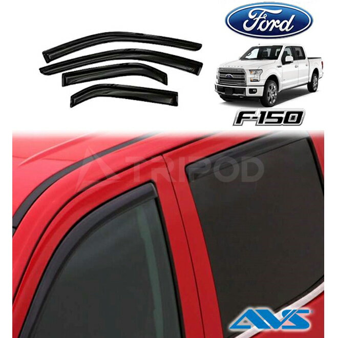 Rakuten - 15-18y F150 クルーキャブ ドアバイザー スリム 4PC AVS オートベントシェード