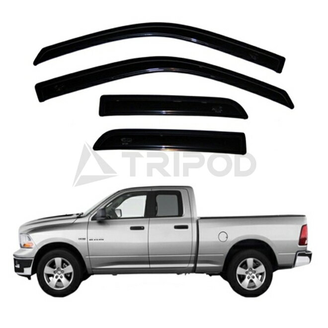 09-18y ラムピックアップ ラムトラック クアッドキャブ ドアバイザー スリム 4PC AVS オートベントシェード