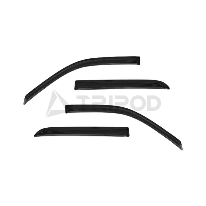 09-17y ラムPU クルーキャブ ドアバイザー スリム スモーク 4PC AVS オートベントシェード