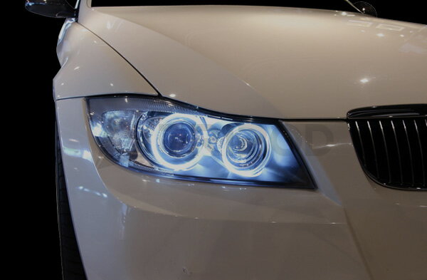 Headlight - 3シリーズ(E90/E91)後期用 LEDリング H8タイプ（キャンセラー内蔵）