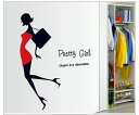 楽天3Qee本革バッグ＆アートウォールステッカー Pretty Girl