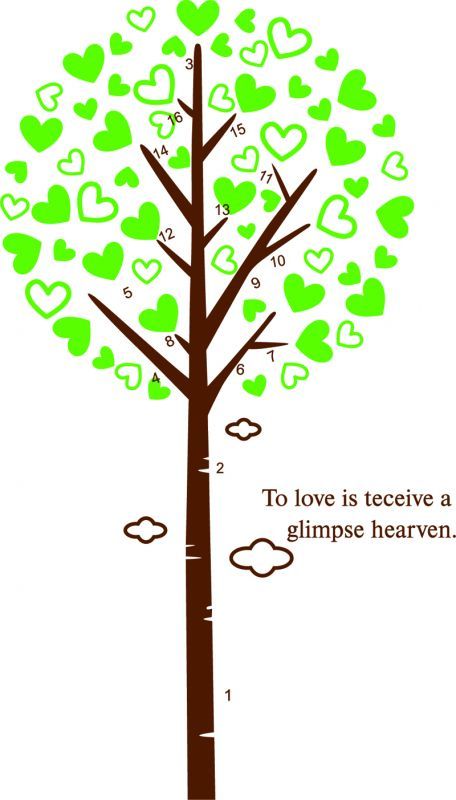 륹ƥå μ 6090cm ɻ  OK Ϥ  DIY ؤ ƥꥢ  դä ϡ heart  love ĥ꡼ tree ӥ ˥ ̵
