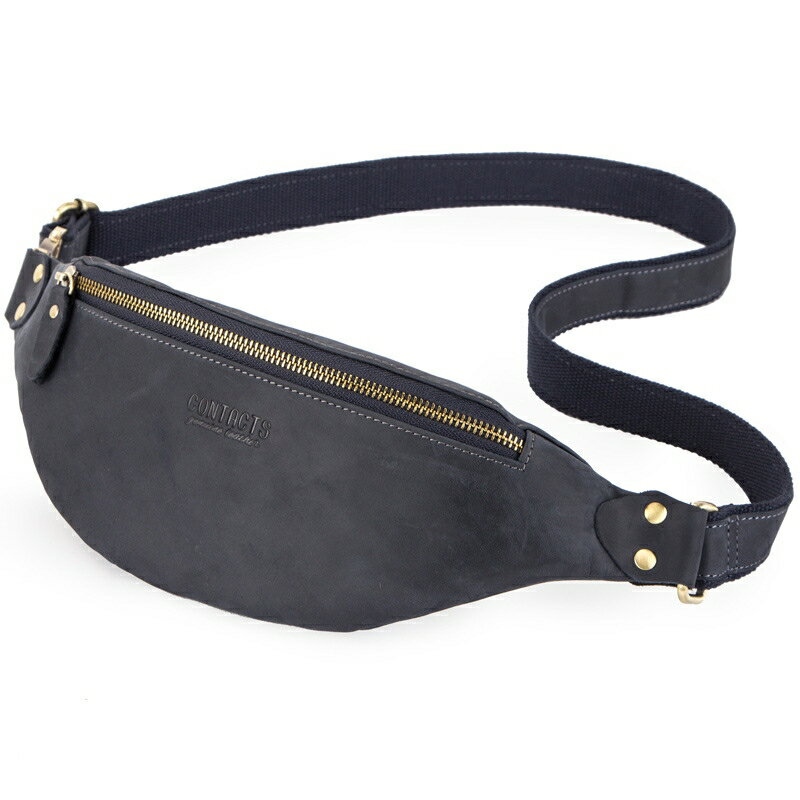 本革ウェストポーチ 大容量 ボディバッグ 本革 メンズ 厚手牛革 オイルレザー アウトドア 旅行 レジャ..