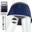 トランクス メンズ トランクス 涼しい スカート 接触冷感 蒸れない ストレッチ 下着 男性用 陰嚢分離 ロングボクサーパンツ 分離型 巻きスカート メッシュパ...