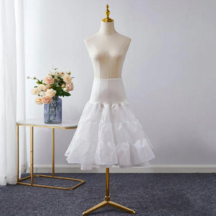 ウェディングドレス 結婚式 ロリータ パニエ aライン ロング 60cm 黒 レディース ...