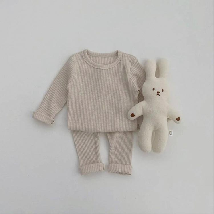 ベビー パジャマ 上下セット ズボン 長袖 トップス パジャマ ニット 66cm 73cm 80cm 90cm ベビー ナイトウェア 秋 冬 冬用 お部屋着 ルームウェア 春 秋 ルームウェア ベビー用 送料無料