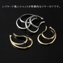 イヤーカフ 大ぶり イヤカフ イヤーカフ 両耳セット ダブルライン コーティング ゴールド シルバー ラインストーン ジルコニア 大人 上品 きれいめ プチプラ...