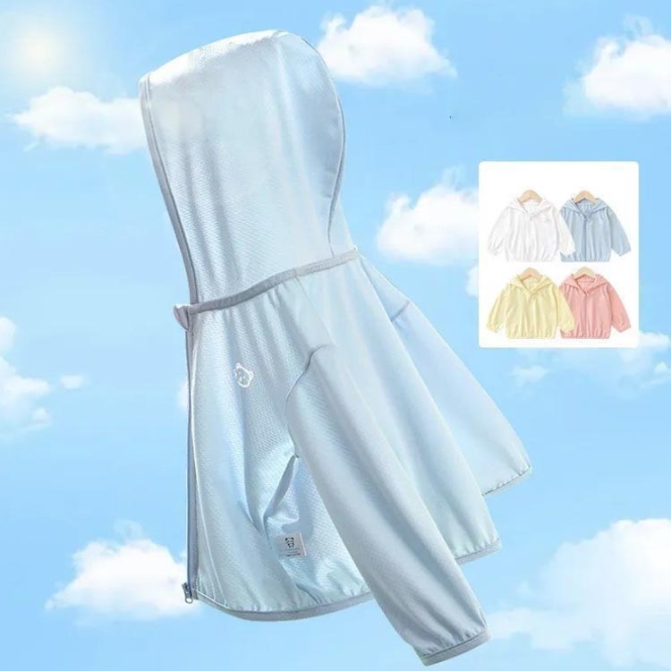 子供服 ジップパーカー 子供服 長袖 UV対策 紫外線対策 UVカット UVカットパーカー アウトドア 紫外線防止 フード 紫外線カット かわいいクマ柄 ファスナー フルジップ トップス 日焼け パーカー キッズ 無地 シンプル 羽織り ベビー ジュニア 男の子 女の子 こども 3