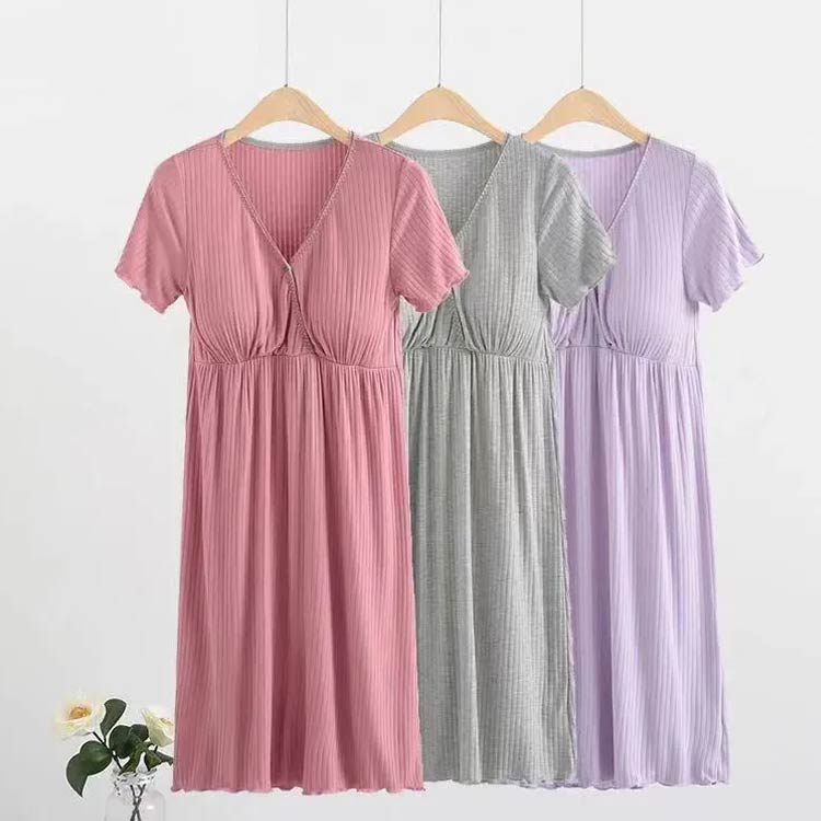 ルームワンピース カップ付き ワンピース レディース 半袖 ルームウェア パジャマ 授乳服 ゆったり 大きいサイズ マタニティ 格安saleスタート ロング丈 Tシャツ ミモレ丈 ワンピ 妊婦 柔らかい 送料無料 かわいい モダール リラックス 春 産後 夏 秋 シンプル ストレッチ