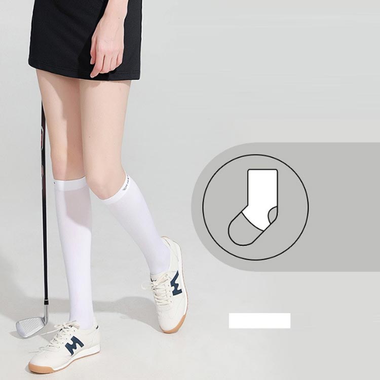 ゴルフウェア アウトドア スポーツ 紫外線対策uvカット ストッキング 2足セット ゴルフ レディース 直営店に限定 速乾 冷感 ニーハイソックス レギンス トレンカ Uvカット 夏 送料無料 ベージュ ブラック ホワイト ガード ラッシュトレンカ 吸汗速乾 白 黒 インナー