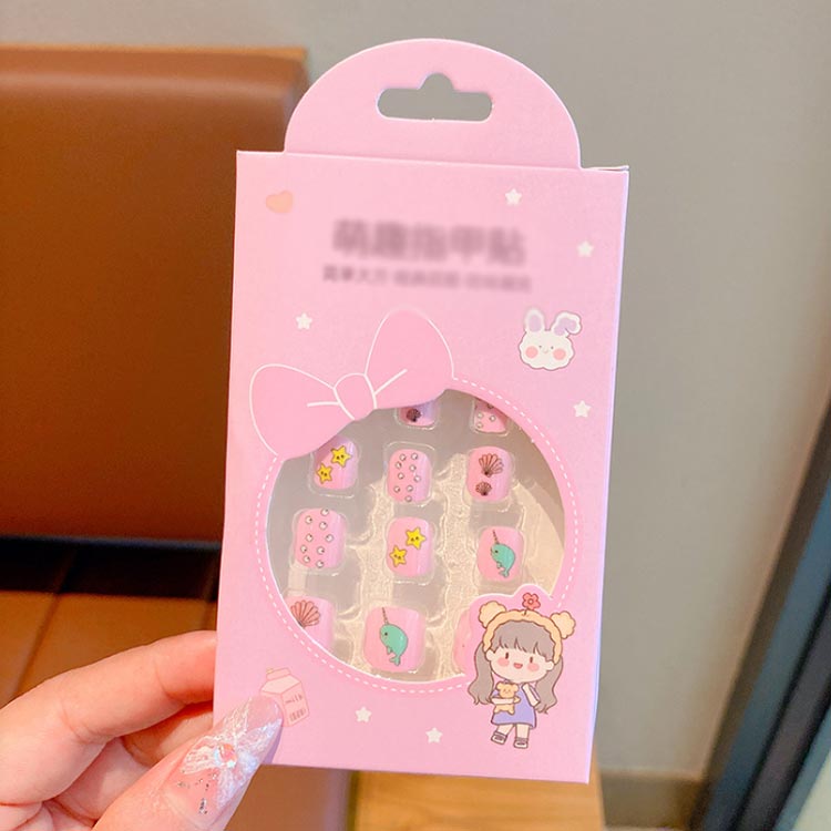 女の子 ネイルチップセット キッズ用 ネイルチップ キッズ 可愛い つけ爪 子供 キ...