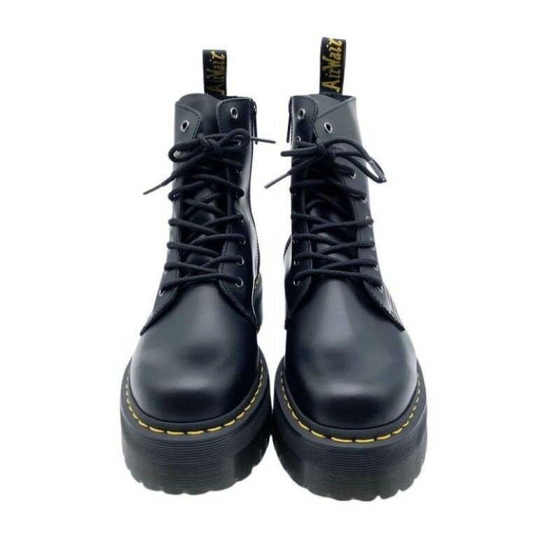 Saidogoa - Dr.Martens ドクターマーチン ブーツ 8ホール AW006 ブラック系 レザー ユニセックス 厚底 新品未使用展示品【本物保証】【中古】