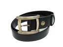 美品 BVLGARI ブルガリ ベルト アショーマ 29716 ブラック レザー メンズ【本物保証】【中古】
