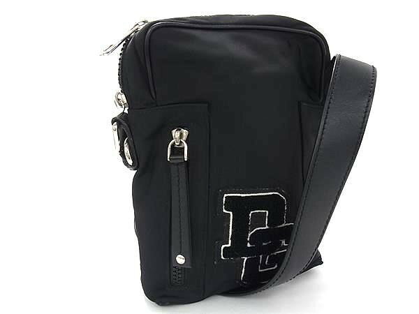 D & G - DOLCE＆GABBANA ドルチェ&ガッバーナ ショルダーバッグ ブラック系 ナイロン ユニセックス クロスボディ 斜め掛け 美品【本物保証】【中古】