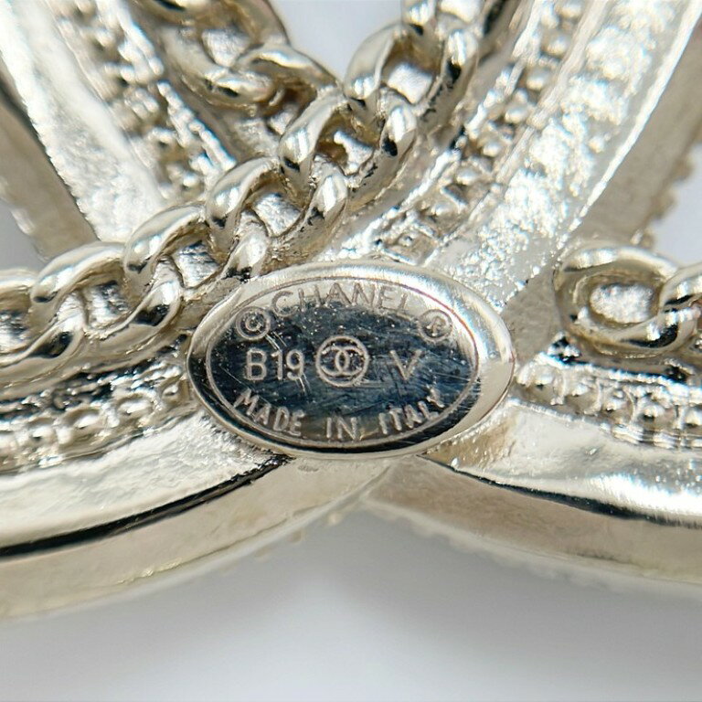 CHANEL シャネル ブローチ ココマーク A64762 ゴールド系 GP レディース パール ラインストーン 美品【本物保証】【中古】 3