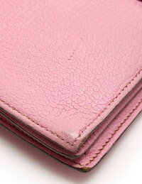 HERMESエルメスベアンスフレ長財布シェーブルピンクシルバー金具レディース【本物保証】【中古】