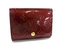 美品 LOUIS VUITTON ルイ ヴィトン カードケース アンヴェロップ・カルト ドゥ ヴィジット M91540 ルージュフォーヴィスト ゴールド金具 モ...